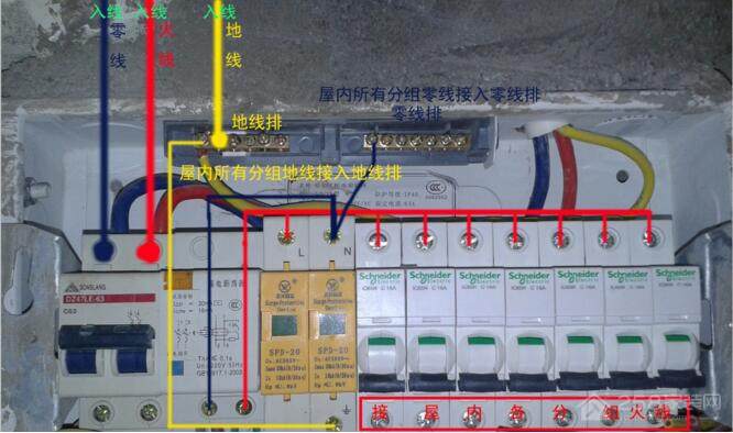 家用配电箱安装方法及要点 配电箱接线图详解